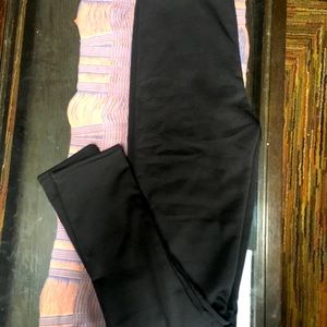 Girl’s faux fur lined highrise tights